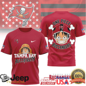 Tampa Bay Buccaneers x One Piece Luffy Jolly Roger Mashup Shirt