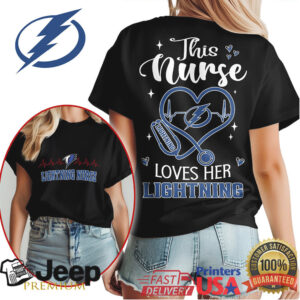 Tampa Bay Lightning Nurse Shirt This Nurse Loves Her Lightning Hockey T Shirt Tampa Bay Lightning Nurse Shirt This Nurse Loves Her Lightning Hockey T Shirt