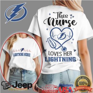 Tampa Bay Lightning Nurse Shirt This Nurse Loves Her Lightning Hockey T Shirt