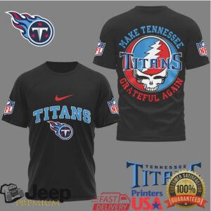 Tennessee Titans Make Tennessee Grateful Again Skull NFL T Shirt Tennessee Titans Make Tennessee Grateful Again Skull NFL T Shirt