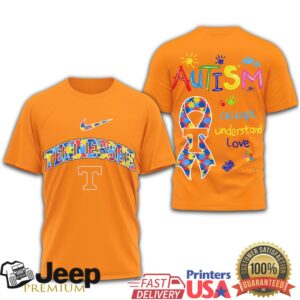 Tennessee Vols Autism Awareness T Shirt Accept Understand Love