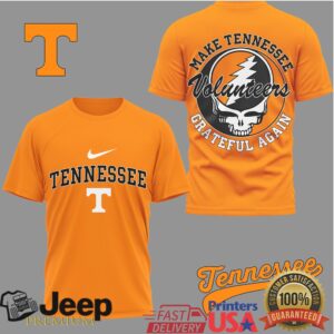 Tennessee VolunT Shirtrs Grateful Dead Style Orange & White T Shirt Tennessee VolunT Shirtrs Grateful Dead Style Orange & White T Shirt