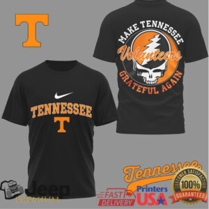 Tennessee VolunT Shirtrs Grateful Dead Style Orange & White T Shirt