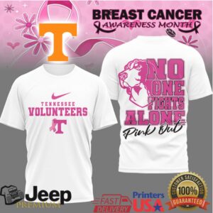 Tennessee VolunT Shirtrs No One Fights Alone Breast Cancer Awareness Pink Out T Shirt