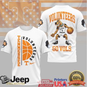 Tennessee VolunT Shirtrs Scooby Doo Go Vols Basketball Graphic T Shirt Tennessee VolunT Shirtrs Scooby Doo Go Vols Basketball Graphic T Shirt