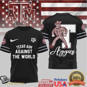 Texas A&M Aggies “Against The World” Ol' Sarge Mascot T Shirt