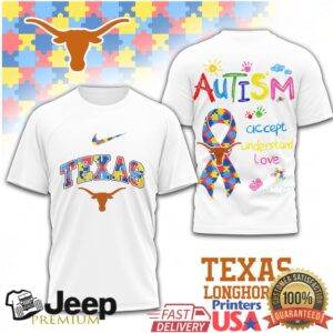 Texas Longhorns Autism Awareness T Shirt Accept Understand Love