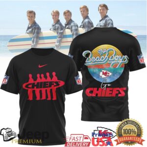 The Beach Boys x Kansas City Chiefs NFL Vintage Sunset Beach T Shirt