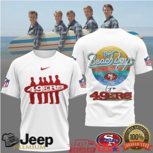 The Beach Boys x San Francisco 49ers NFL Vintage Beach Graphic T Shirt