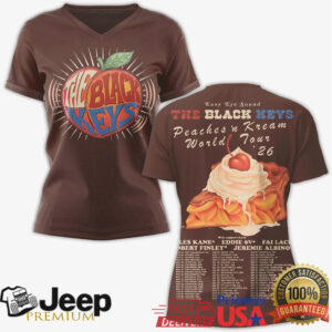 The Black Keys Peaches n’ Kream World Tour 2026 T Shirt The Black Keys Peaches n’ Kream World Tour 2026 T Shirt