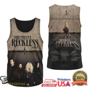 The Pretty Reckless Dear God World Tour 2024 Band Photo Apparel T Shirt The Pretty Reckless Dear God World Tour 2024 Band Photo Apparel T Shirt