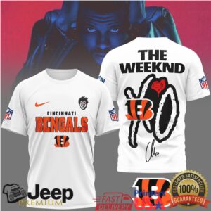 The Weeknd XO x Cincinnati Bengals NFL Graphic T Shirt