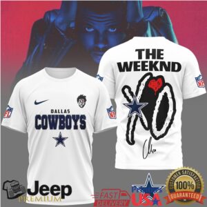The Weeknd XO x Dallas Cowboys NFL Graphic T Shirt
