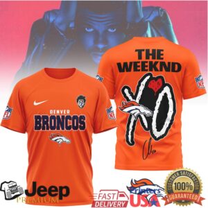 The Weeknd XO x Denver Broncos NFL Graphic T Shirt