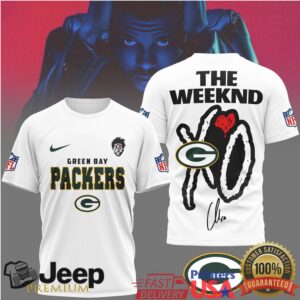 The Weeknd XO x Green Bay Packers NFL Graphic T Shirt