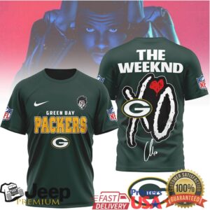 The Weeknd XO x Green Bay Packers NFL Graphic T Shirt