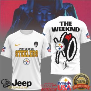 The Weeknd XO x Pittsburgh ST shirtlers NFL Black & Gold XO Logo Shirt