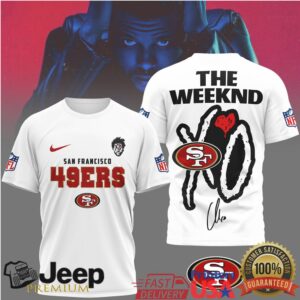 The Weeknd XO x San Francisco 49ers NFL Collaborative Fan Jersey T Shirt