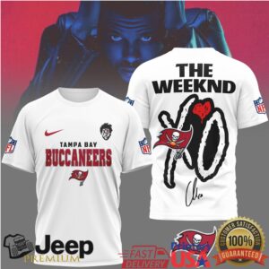 The Weeknd XO x Tampa Bay Buccaneers NFL Streetwear Graphic T shirt