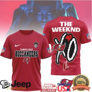 The Weeknd XO x Tampa Bay Buccaneers NFL Streetwear Graphic T shirt