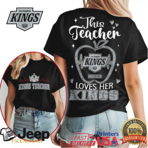 This Teacher Loves Her LA Kings T Shirt Los Angeles Hockey Teacher Gift This Teacher Loves Her LA Kings T Shirt Los Angeles Hockey Teacher Gift