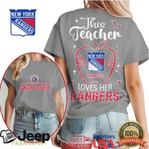 This Teacher Loves Her New York Rangers T Shirt NY Rangers Hockey Teacher Shirt
