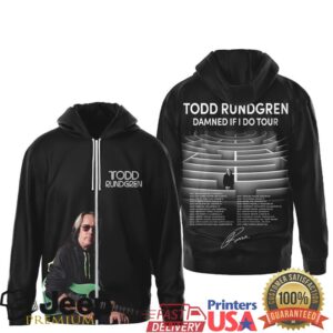 Todd Rundgren Damned If I Do Tour 2026 Concert T Shirt & Hoodie