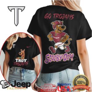 Troy Trojans Scooby Doo Go Trojans Collegiate T Shirt Troy Trojans Scooby Doo Go Trojans Collegiate T Shirt