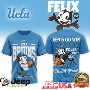 UCLA Bruins x Felix The Cat Basketball Graphic T Shirt UCLA Bruins x Felix The Cat Basketball Graphic T Shirt