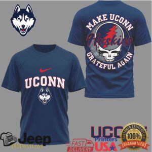 UConn Huskies Make UConn Grateful Again Retro Skull Graphic T Shirt UConn Huskies Make UConn Grateful Again Retro Skull Graphic T Shirt