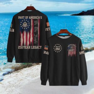 US Army 250 Year Legacy We The People Flag T Shirt