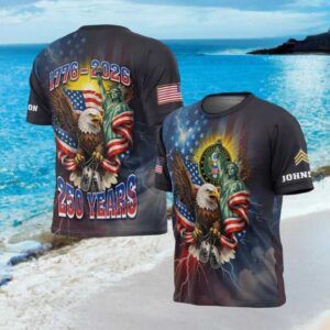 US Army 250 Years Semiquincentennial 1776 2026 Eagle T Shirt