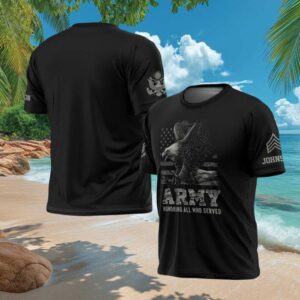 US Army Honoring All Who Served Camo Eagle Graphic T Shirt US Army Honoring All Who Served Camo Eagle Graphic T Shirt