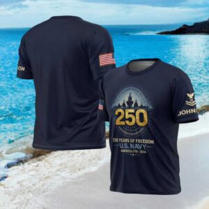 US Navy 250 Years of Freedom 1776 2026 Fleet Commemorative Shirt