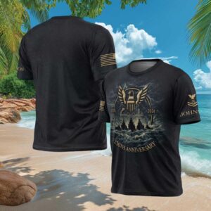 US Navy 250th Anniversary 1776 2026 Fleet Lightning Graphic T Shirt US Navy 250th Anniversary 1776 2026 Fleet Lightning Graphic T Shirt