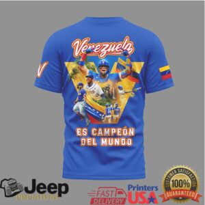 Venezuela Es Campeon Del Mundo 2026 World Baseball Classic Blue Tribute T Shirt Venezuela Es Campeon Del Mundo 2026 World Baseball Classic Blue Tribute T Shirt