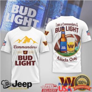Washington Commanders Bud Light “Kinda Guy Girl” Game Day T Shirt