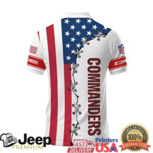 Washington Commanders NFL Patriotic USA Flag Design Polo Washington Commanders NFL Patriotic USA Flag Design Polo