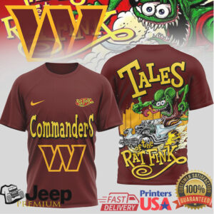 Washington Commanders Tales of the Rat Fink Vintage Monster T Shirt