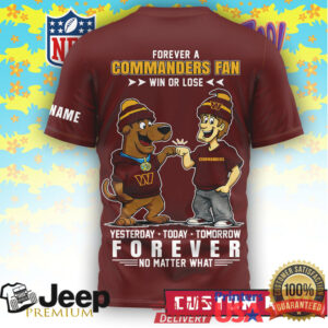 Washington Commanders x Scooby Doo Custom Name Fan Apparel Washington Commanders x Scooby Doo Custom Name Fan Apparel