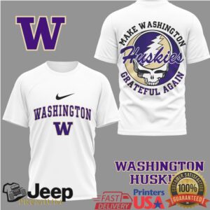 Washington Huskies Make Washington Grateful Again Steal Your Face Shirt