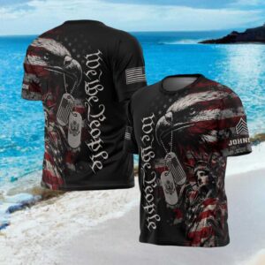 We The People America 250 US Army Eagle & Flag Vintage Style T Shirt