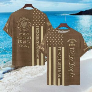 We The People Female Veteran US Army 250 Year Legacy T Shirt
