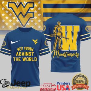 West Virginia Mountaineers Against The World Fan T Shirt
