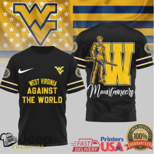 West Virginia Mountaineers Against The World Fan T Shirt
