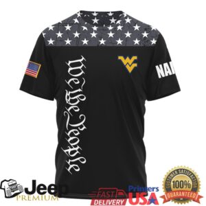 West Virginia Mountaineers Custom Name We The People Patriotic Soldier T Shirt