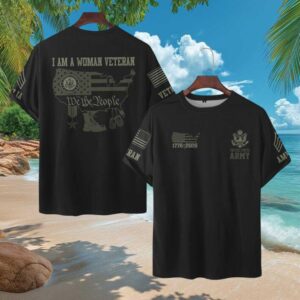 Woman Veteran US Army 1776 2026 Patriotic Map Design Graphic T Shirt Woman Veteran US Army 1776 2026 Patriotic Map Design Graphic T Shirt