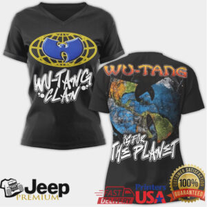 Wu Tang Clan Is For The Planet Earth Logo Graphic T Shirt