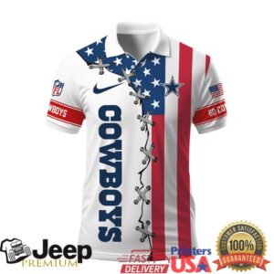Dallas Cowboys NFL Patriotic American Flag Stars and Stripes Polo Shirt Dallas Cowboys NFL Patriotic American Flag Stars and Stripes Polo Shirt