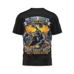 Batman Gotham Knight “I Am The Night” Dark Knight Rises Vintage Style Graphic T Shirt Batman Gotham Knight “I Am The Night” Dark Knight Rises Vintage Style Graphic T Shirt